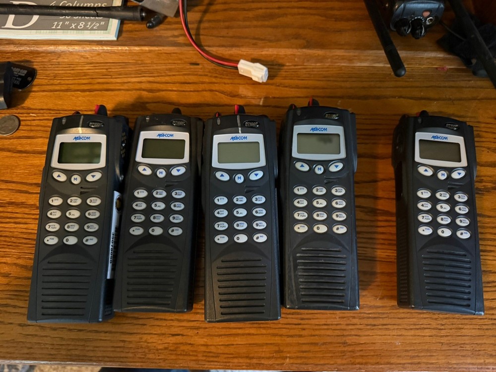 Lot of 5 M/A-Com Harris P7100ip UHF 450-512 Radio full keypad