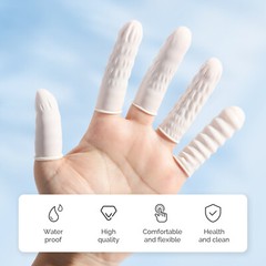 JMU Finger Cots Medium Latex Fingertip Protective Anti Static Powder Free
