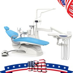 TJ2688-F6 Dental Unit Chair Computer Controlled DC Motor PU Leather Doctor Stool