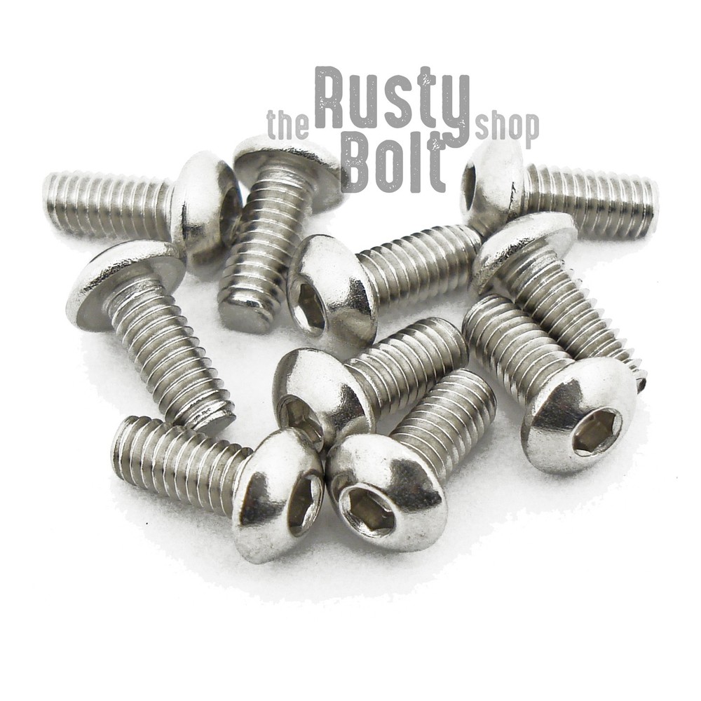 M2.5 x 6mm, Socket Button Head Screws, A2 304 18-8 Stainless Steel