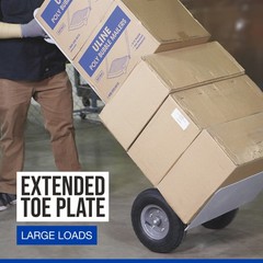 Strongway P-Handle Hand Truck, 1000-Lb. Capacity, 23.6in. x 23in. x 60in.