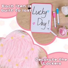 18 PCS Pink Locker Accessories Kit Back To School Decorations Supplies Girls