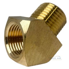 2 Pack 45 Degree 1/2″ NPT Pipe Thread Brass Street Elbow Fitting 50131