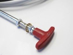 New 21ft Push Pull Cable w/ T-Handle 1/4-28 Threads Universal Fit