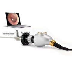 USB Endoscopy Camera HD w/ Portable Cold LED Light Source for Rigid Endoscopes