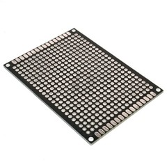 5cm x 7cm Black PCB Printed Circuit Board, 5 Pack, 432 Holes, 32 Pads