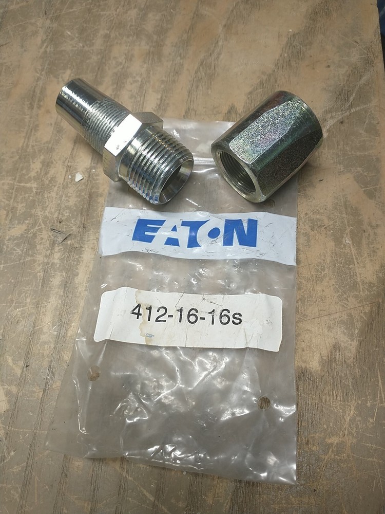 EATON AEROQUIP 412-16-16s Reusable Hydraulic Hose Fitting 1″-11-1/2 (M)NPTF
