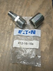 EATON AEROQUIP 412-16-16s Reusable Hydraulic Hose Fitting 1″-11-1/2 (M)NPTF