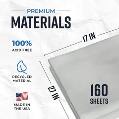 Bryco Goods Newsprint Packing Paper Sheets for Moving – 5lb – 160 Sheets of