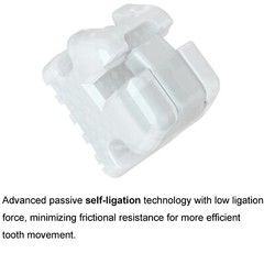 Dental Brackets Orthodontic Self Ligating Braces Metal Ceramic Roth MBT 022 345