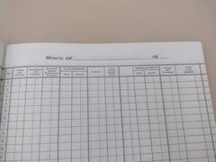 Vintage Family Expense Record & Budget Control Book Bookkeeping Financial Plan