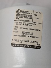 Lightolier 5″ Aperture Baffle Eyeball Reflector Trim – 1022