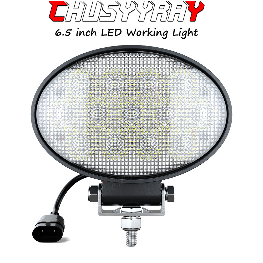 6.5” Oval LED work Light Flood Tractor Lamp for Deere 7020-7030, 8030T