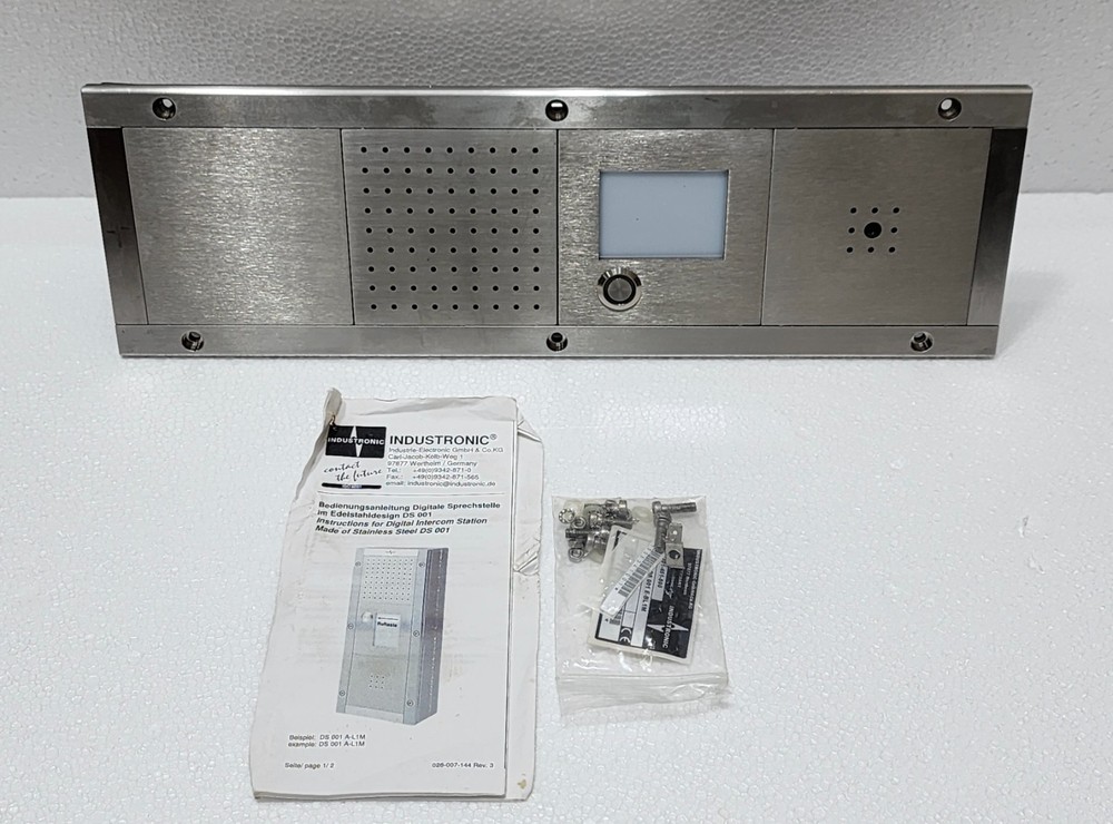 Industronic DS 001 E-BL1M Digital Intercom Station 301-451-800