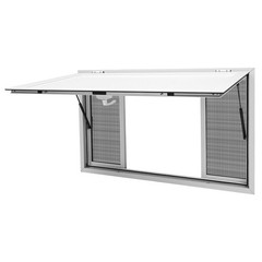 Concession Stand Serving Window Food Truck Service Awning With 4 Screen Windows