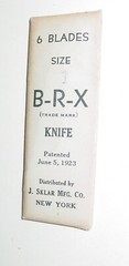Vintage Knife J. Sklar B-R-X Scapel Blades Craft Tool Lot 18 New York USA NOS