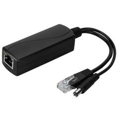 2x 48V 12V DC PoE Power Over Ethernet Splitter Camera Barrel Plug Adapter Active