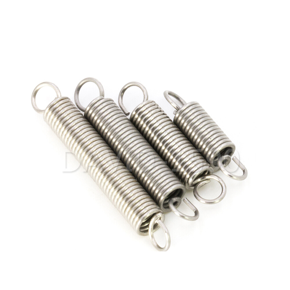 0.4mm Wire Dia. 4mm Outside Dia. Extension Springs 304 Stainless Steel
