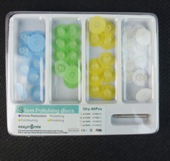 Dental Composite Finishing Polishing Disc Stem kit & Mandrel 40pcs 4Sizes Option