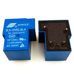 2Pcs Songle SLA-12VDC-SL-A 12VDC General Purpose Relay 5Pins 30A