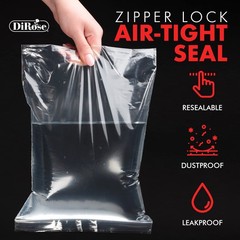 Dirose – 7 x 10 Reclosable Poly Zip Bags (1000 Count), 2 Mil – Plastic Zip&lock