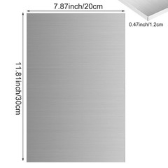 6061-T6 Aluminum Sheet 8x12x1/2 Inch Thickness Durable Metal Plate with Protecti