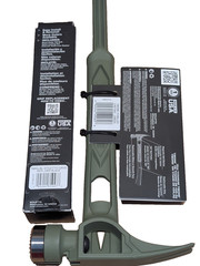 Stiletto Tibone 15Oz Milled/curved Titanium, Limited Edition Green