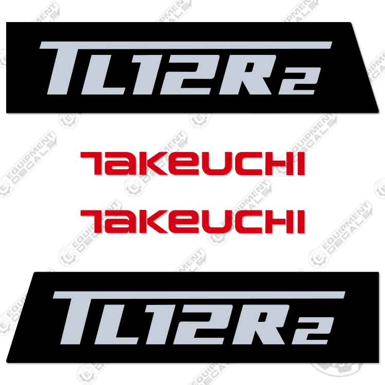 Fits Takeuchi TL12R2 Decal Kit Skid Steer – CUSTOM – 7 YEAR OUTDOOR 3M VINYL!