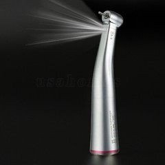 Dental 1:5 Increasing LED Fiber Optic Contra Angle Low Speed Handpiece Red Ring
