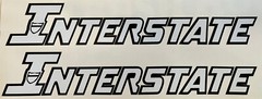 Interstate Trailer Decal Sticker Kit 24” (Set of 2) Flatbed Replacement Decals