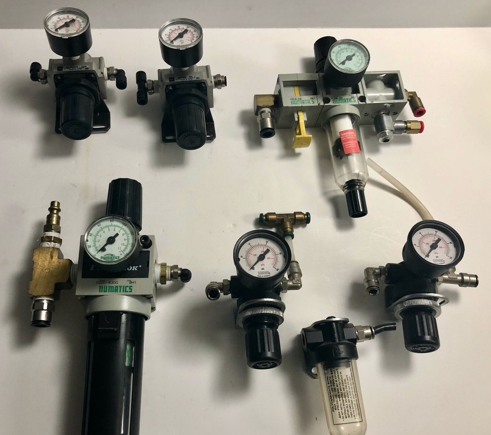8 pounds of pressure regulators Numatics SMC Norgren