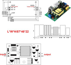 AC to DC 12V 2A Precision Buck Power Supply Module,Ac 110V 100V-264V to 12V 2A 2