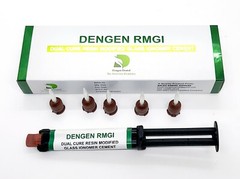 Dengen Dual Cure Automix Dental Luting Cement 1 Syringe Kit A2/Natural Shade