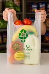 Clear Plastic T-Shirt Grocery Bags 4 Mil Heavy Duty Reusable 1/6 21×6.5×11.5