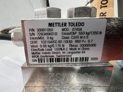 Mettler Toledo 61043217 Weigh Module SWB505 SS 550KG/1.25K, w/ Calibration Cert.