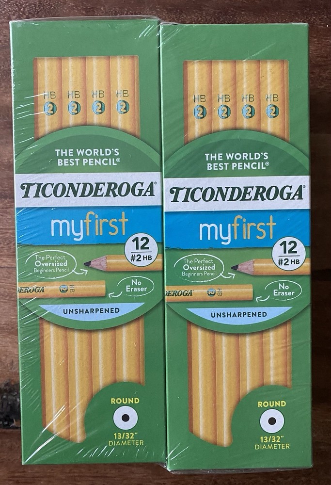 Ticonderoga “my first” unsharpened pencil – 6 x 12 packs (72ct total) – NEW