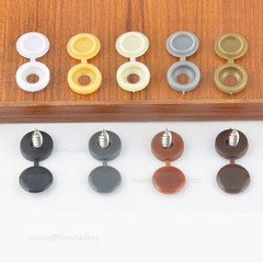 Plastic Fold Over Hinged Screw Cover Caps For Screws 11 Colour Packs 100 or 1000