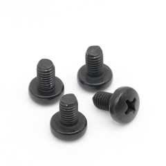 Stainless Screws for MINI Cooper License Plates (Set of 4, Black, Rear)