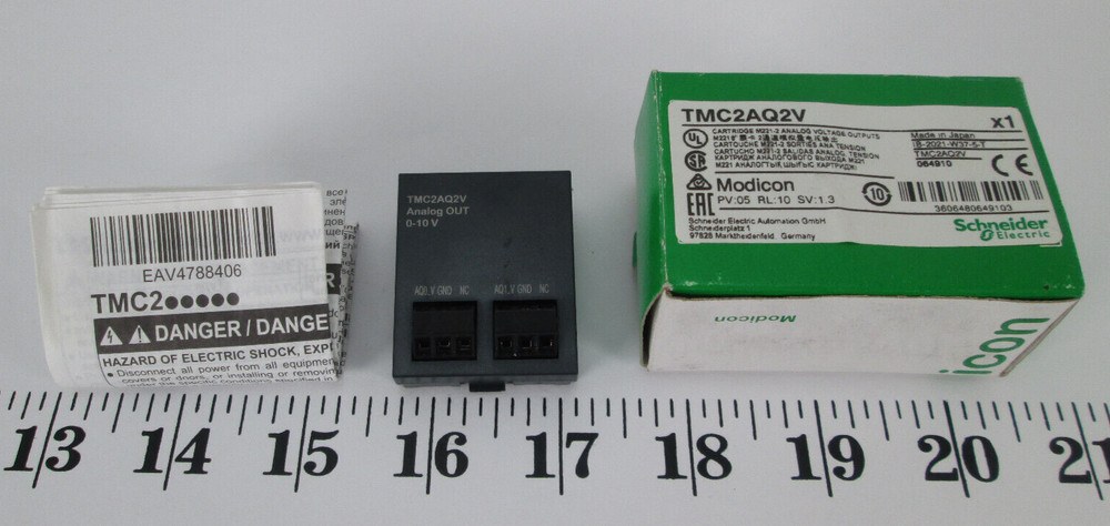 Schneider Electric Modicon Module TMC2AQ2V Cartridge M221-2 Analog Voltage Out