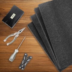 6 PCS Black Customizable Polyethylene Foam Sheets Thick Padding 12x16x0.5 Inch