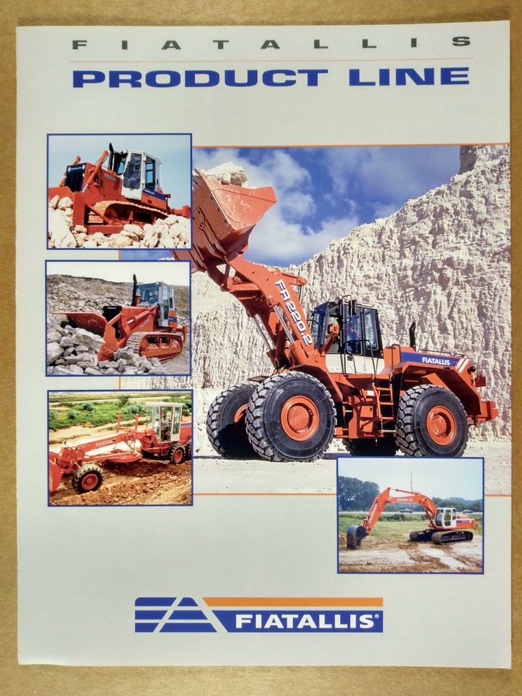 Fiat-Allis Heavy Equipment Product Line 1997 Brochure
