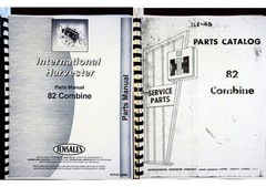 International 82 Combine Parts Manual Catalog