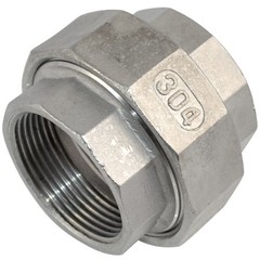 1-1/2″ 1.5 inch NPT Female threaded Union Coupling Pipe Fitting stainless SS 304