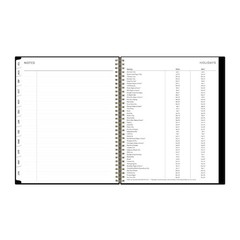 Blue Sky 8.5″x11″ 2026-2027 Weekly/Monthly Planner BS Black PP Double Horizontal