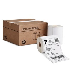 HP 4×6 Direct Thermal Shipping Labels, 500 Labels on 2 Rolls for Label Printers