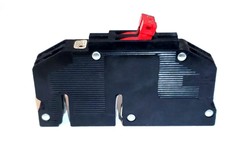 Type RC38AL Zinsco or GTE Sylvania 2-Pole 20A Thin Circuit Breaker (Black)