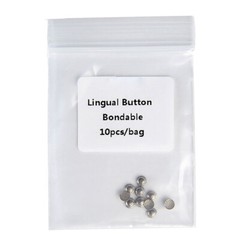 10pcs Dental Orthodontic Lingual Buttons Bondable Round Mesh Base