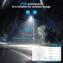 300W LED ShoeBox Parking Lot Street Light Outdoor Commercial Road Area Lighting