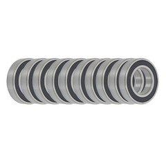 10 × 6007-2RS Deep Groove Ball Bearing 35mm Inner Dia 62mm OD 14mm Bore Sealed