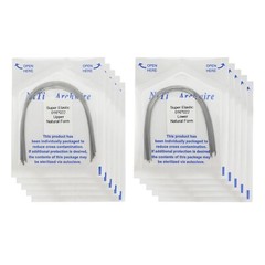 100PCS Dental Orthodontic Niti Arch Wire Natural Form Elastic Round Rectangular